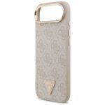 Case Guess 4G Triangle Logo MagSafe for iPhone Air pink gold - imagine 6