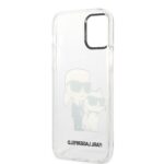 Karl Lagerfeld KLHCP12MHNKCTGT iPhone 12/12 Pro 6,1" transparent hardcase Gliter Karl&Choupette - imagine 7