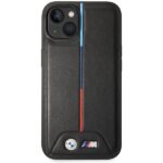 BMW BMHCP15S22PVTK iPhone 15 / 14 / 13 6.1" black hardcase M Quilted Tricolor - imagine 3