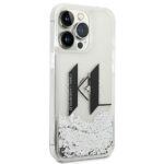 Karl Lagerfeld KLHCP14LLBKLCS iPhone 14 Pro 6,1" silver hardcase Liquid Glitter Big KL - imagine 4