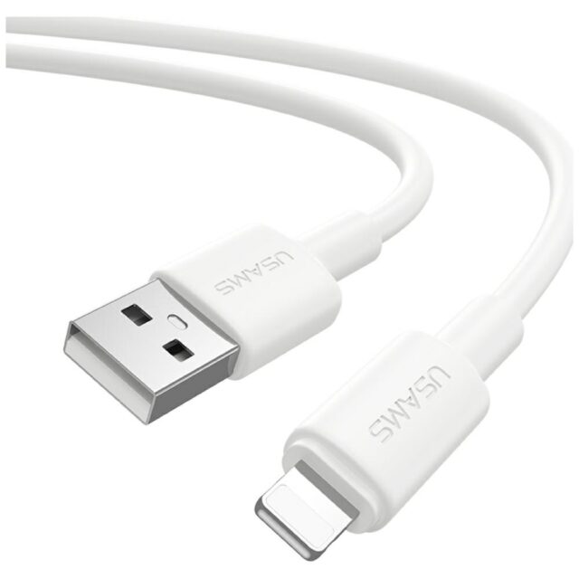 USAMS U90 cable 2.4A USB-A to Lightning white - imagine 2