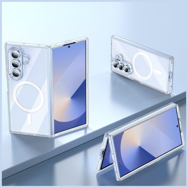 Case Beline Clear MagSafe for Samsung Galaxy Z Fold7 transparent - imagine 4