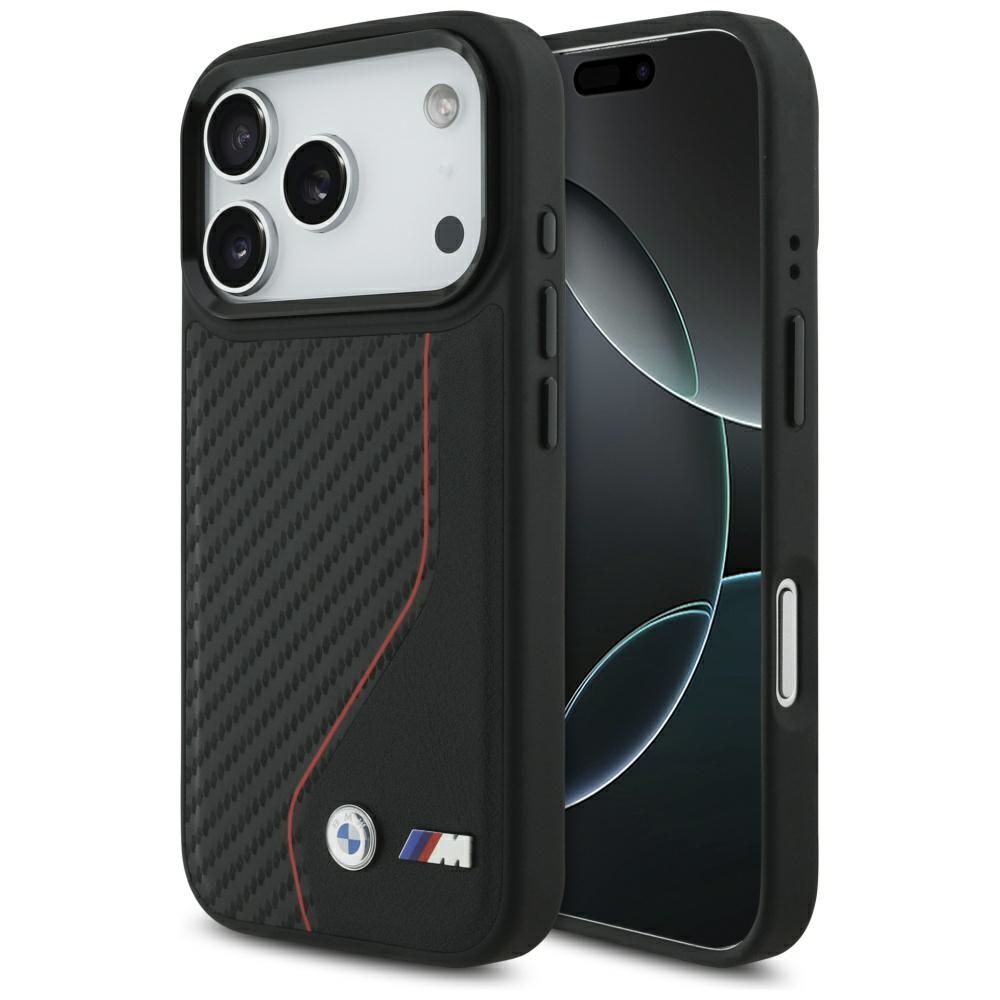 cps-43ebd80bd05cfb92eaf8bbbac18f8d32-2025-12-06-04-35-48 Case BMW M Carbon Line & Logo MagSafe for iPhone 17 Pro red - imagine 1