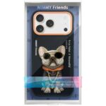 Case Nimmy Glasses Cool Dog for iPhone 17 Pro black - imagine 2