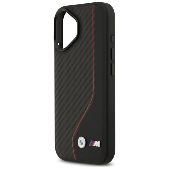 Case BMW M Carbon Line & Logo MagSafe for iPhone 17 red - imagine 6