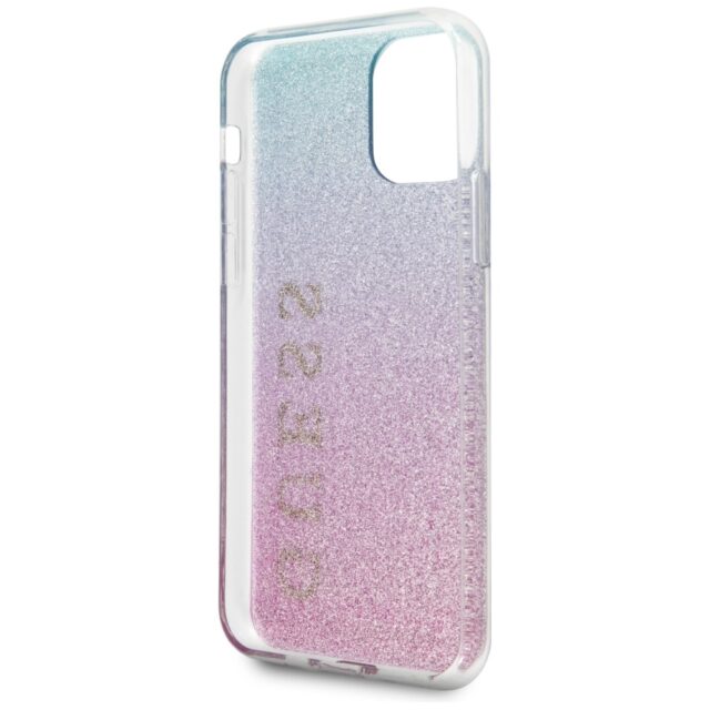 Guess GUHCN61PCUGLPBL iPhone 11 pink blue hard case Glitter Gradient - imagine 4
