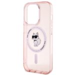 Karl Lagerfeld KLHMP15XHFCCNOP iPhone 15 Pro Max 6.7" pink hardcase IML Choupette MagSafe - imagine 6