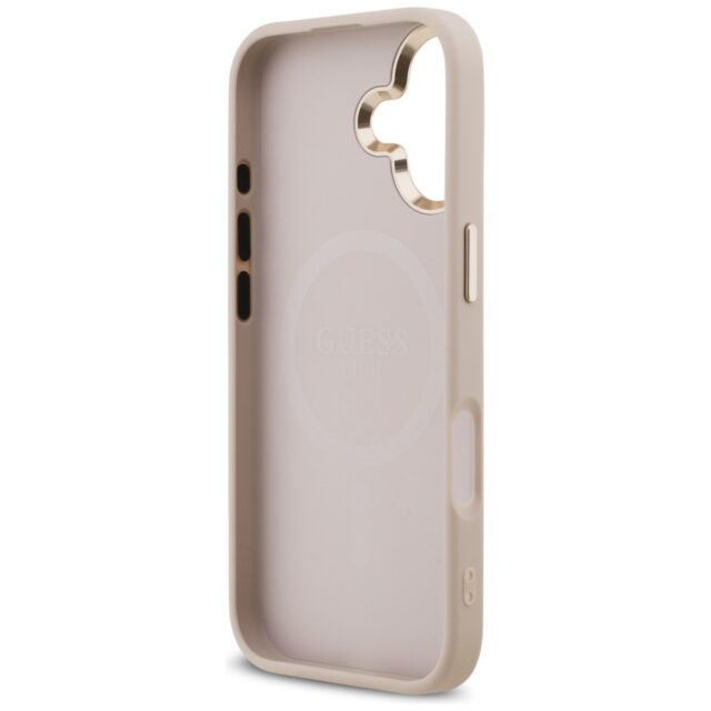 Case Guess 4G Triangle Logo MagSafe for iPhone 17 pink gold - imagine 7