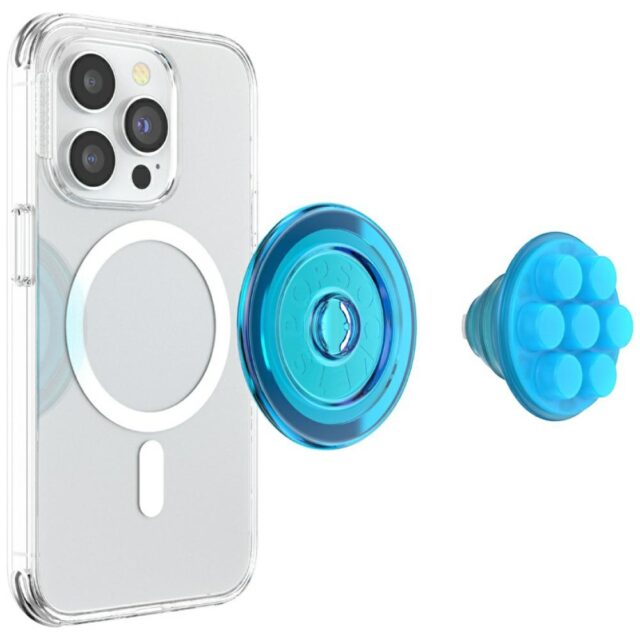 Uchwyt i podstawka do telefonu            Popsockets Translucent FG-Popper MagSafe niebieski 807325 - imagine 6
