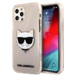 Karl Lagerfeld KLHCP12LCHTUGLGO iPhone 12 Pro Max 6,7" gold hardcase Glitter Choupette