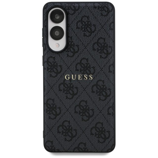 Case Guess 4G Ring Classic Logo MagSafe  Samsung Galaxy S25 Edge black - imagine 3