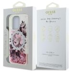 Guess GUHMP16LLFMWTP iPhone 16 Pro 6.3" pink hardcase Liquid Glitter Flower MagSafe - imagine 8