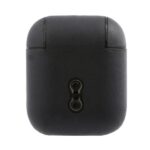 BMW M2 SALNA AirPods 1/2 cover navy Genuine Leather Silver Logo - imagine 2