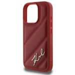 Karl Lagerfeld KLHCP16LPQDSMGR iPhone 16 Pro 6.3" red hardcase Quilted Signature - imagine 6
