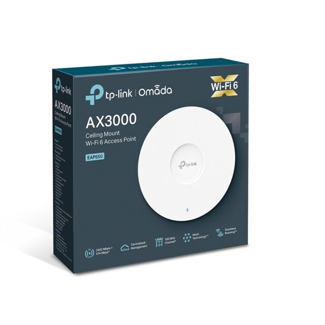 TP-Link EAP650 | Access point | MU-MIMO, AX3000, Dual Band, 1x RJ45 1000Mb/s PoE - imagine 4