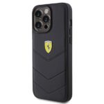 Ferrari FEHCP15XRDUK iPhone 15 Pro Max 6.7" black hardcase Quilted Metal Logo - imagine 2