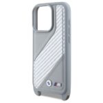 BMW BMHCP16L23PSCCG iPhone 16 Pro 6.3" grey hardcase M Edition Carbon Stripe & Strap - imagine 5
