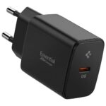 Spigen Essential EE201EU 20W USB-C Black Wall Charger