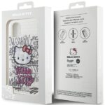 Hello Kitty HKHCN61HDGPHT iPhone 11 / Xr 6.1"white hardcase IML Kitty On Bricks Graffiti - imagine 8