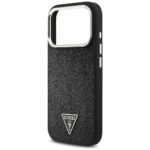 Case Guess Glitter Triangle Logo MagSafe for iPhone 17 Pro black - imagine 6