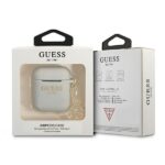 Guess GUA2LSC4EG AirPods cover grey Silicone Charm 4G Collection - imagine 3