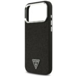 Case Guess Glitter Triangle Logo MagSafe for iPhone 17 Pro Max black - imagine 6