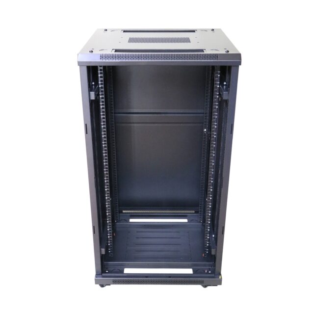 Extralink 27U 600x600 Black | Rackmount cabinet | standing - imagine 3