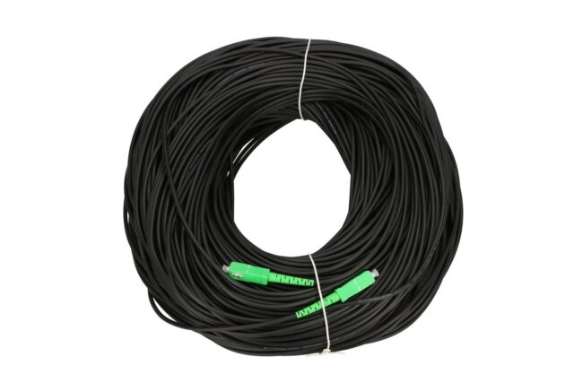 Extralink SC/APC-SC/APC | Patchcord | Round, drop, single mode, Simplex, G.657A2, 200m - imagine 2