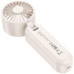 Hand fan USAMS Mini ZB352 1200mAh folding beige - imagine 2