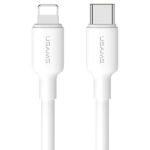 USAMS Charger 1xUSB-C PD20WPD3.0 Fast Charging US-CC183 + USB-C/Lightning cable US-SJ610 white - imagine 5