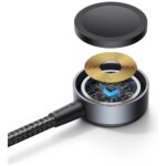 Cable USAMS Huan Series SJ754 72W USB-C to USB-C + USB-C + wireless charger for watch tarnish - imagine 7