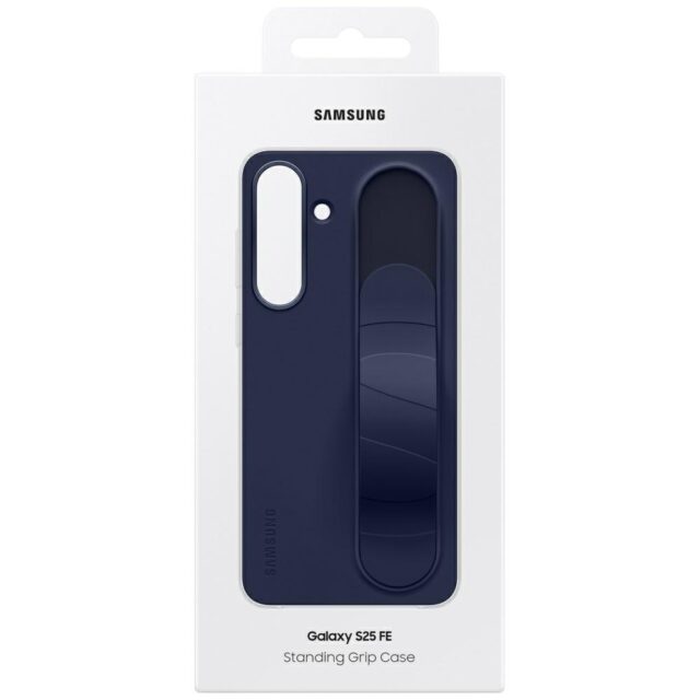 Samsung Standing Grip Case for Galaxy S25 FE Dark Blue - imagine 6