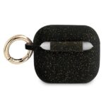 Guess GUA3SGGEK AirPods 3 cover black Silicone Glitter - imagine 2