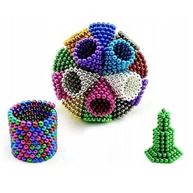 Extralink Neocube Magnetic Balls, 216 Pieces 5mm Rainbow - imagine 5