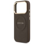 Case Guess Peony Hot Stamp MagSafe for iPhone 17 Pro brown - imagine 6