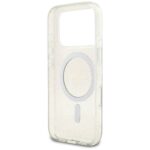 Guess IML Glitter Pearl Strap MagSafe Case for iPhone 17 Pro Max Clear - imagine 7