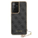 Guess GUHCS21LGF4GGR S21 Ultra G998 grey hardcase 4G Charms Collection - imagine 3