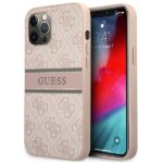 Guess GUHCP12L4GDPI iPhone 12 Pro Max 6,7" pink hardcase 4G Stripe