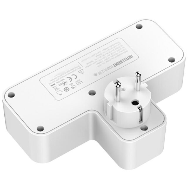 Beline power strip with LED backlight 2xUSB-A/USB-C/2xAC white - imagine 4