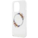 Guess GUHMP15XHFWFCT iPhone 15 Pro Max 6.7" transparent hardcase IML Flowers Wreatch MagSafe - imagine 6