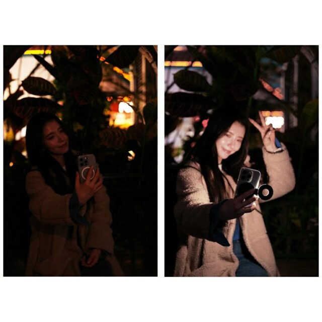 Portable LED lamp Araree Magfie Light MagSafe black - imagine 8