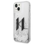 Karl Lagerfeld KLHCP14MLBKLCS iPhone 14Plus / 15 Plus 6,7" silver hardcase Liquid Glitter Bi - imagine 2