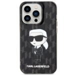 Karl Lagerfeld KLHCP15XHNKMKLK iPhone 15 Pro Max 6.7" black hardcase Monogram Ikonik - imagine 3