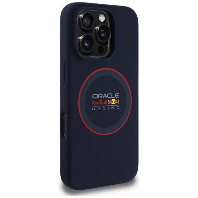 Red Bull RBHMP16X24SIILVR iPhone 16 Pro Max 6.9" hardcase navy Silicone Red Ring MagSafe - imagine 4