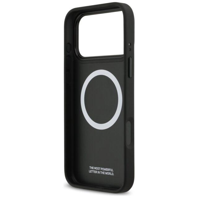 BMW M Tricolor Metal Logo MagSafe Case for iPhone 17 Pro Max Gray - imagine 7
