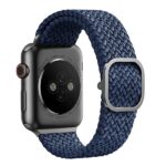 UNIQ Aspen Strap Apple Watch 40/38/41 mm Series 1/2/3/4/5/6/7/8/SE/SE2/SE3 Braided oxford blue - imagine 3