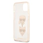 Karl Lagerfeld KLHCP13SKCTUGLGO iPhone 13 mini 5,4" gold hardcase Glitter Karl`s & Choupette - imagine 7