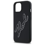 Karl Lagerfeld KLHCP15S3DRKSDLK iPhone 15 6.1" black hardcase 3D Rubber Signature - imagine 6