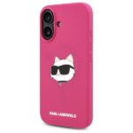 Karl Lagerfeld KLHMP16SSCHPPLF iPhone 16 6.1" fuschia hardcase Silicone Choupette Head Print M - imagine 2