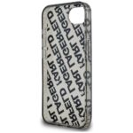 Case Karl Lagerfeld IML Repeat Logo for iPhone 16e silver - imagine 6